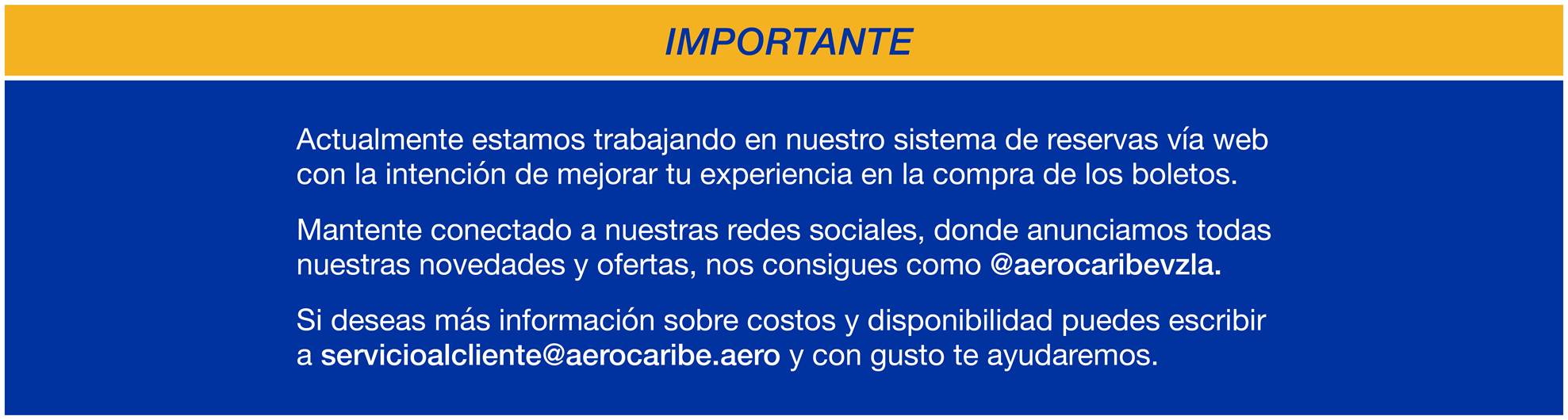 Reservaciones Informacion